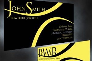 POWER - FREE Business Card Template