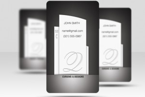 Black Pillar - Free Business Card PSD Template